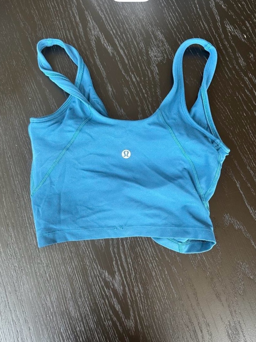 lululemon athletica Teal Blue Sports Bra Crop